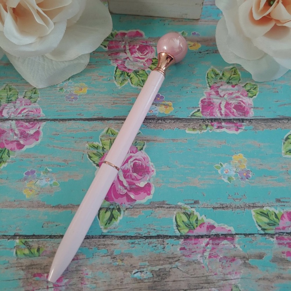 Pearl Light Pink Round Ballpoint Pen